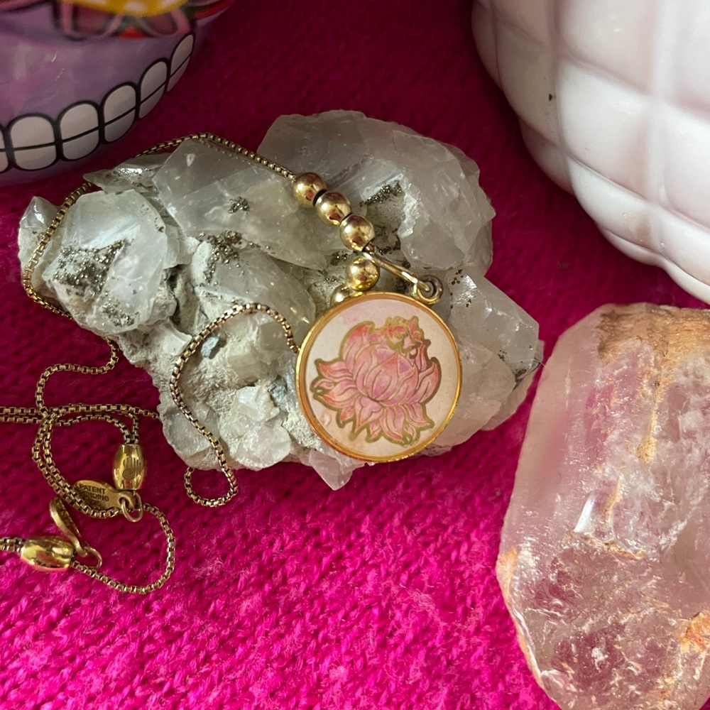 Alex & Ani Lotus Flower Adjustable Necklace